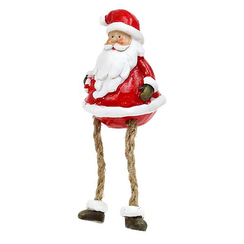 Floristik24 Dekorativní figurka Santa Claus sedící 6,5cm L10cm 4ks