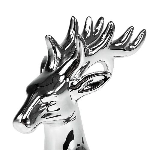 položky Dekofigur jelen stojící 14cm stříbrná 2ks