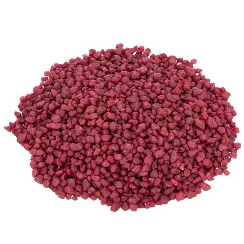 Floristik24 Dekorativní granulované červené dekorační kameny 2mm - 3mm 2kg