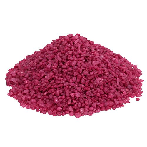 Floristik24 Dekorační granule fuchsiové dekorační kameny 2mm - 3mm 2kg