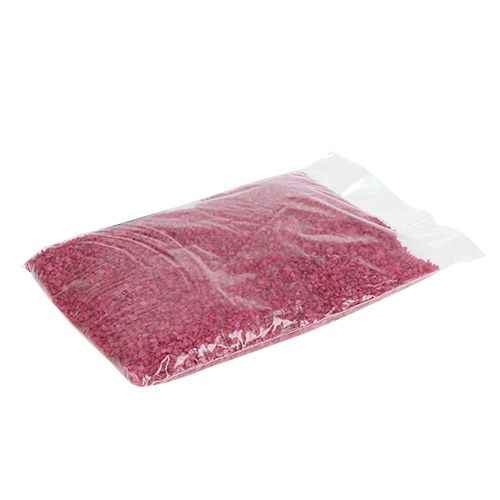 Floristik24 Dekorační granule fuchsiové dekorační kameny 2mm - 3mm 2kg