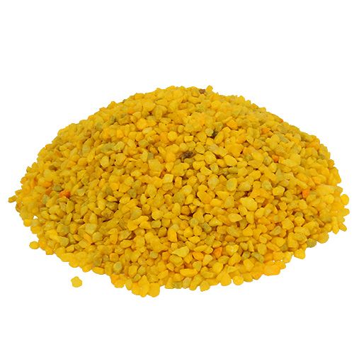 Dekorační granule žluté dekorační kameny 2mm - 3mm 2kg