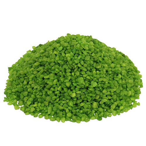 Floristik24 Dekorační granulát zelené dekorační kameny 2mm - 3mm 2kg
