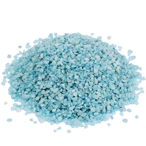 Floristik24 Dekorační granule světle modré dekorační kameny 2mm - 3mm 2kg