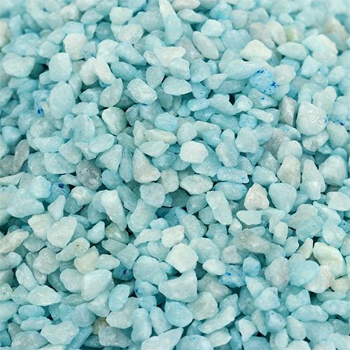 položky Dekorační granule světle modré dekorační kameny 2mm - 3mm 2kg