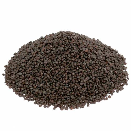 položky Dekorační granule hnědé ozdobné kameny 2mm - 3mm 2kg