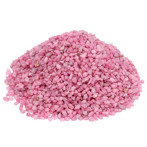 Floristik24 Dekorační granule růžové dekorační kameny 2mm - 3mm 2kg