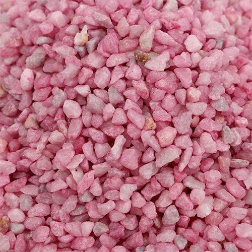 Floristik24 Dekorační granule růžové dekorační kameny 2mm - 3mm 2kg