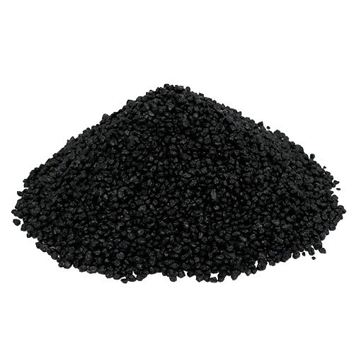 Dekorační granule černá 2mm - 3mm 2kg