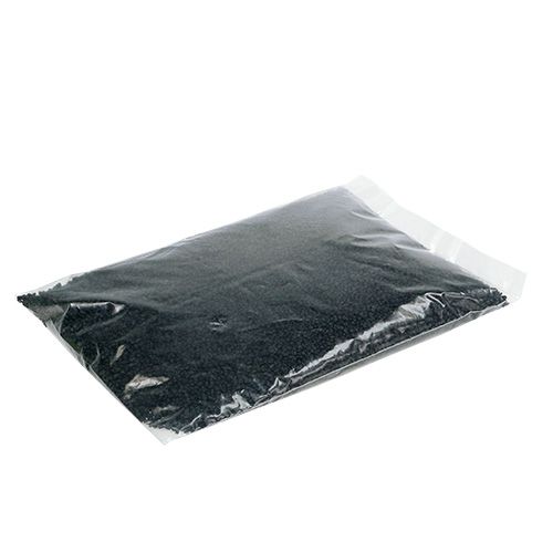 Floristik24 Dekorační granule černá 2mm - 3mm 2kg