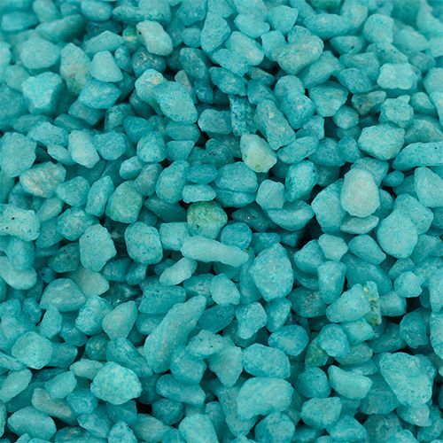 Floristik24 Dekorační granulát tyrkysové dekorační kameny 2mm - 3mm 2kg