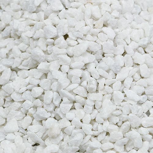 Floristik24 Dekorační granulát bílé dekorační kameny 2mm - 3mm 2kg