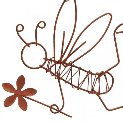 Deco věšák kovový včelky deco věšák rez 9x6,5cm 6ks