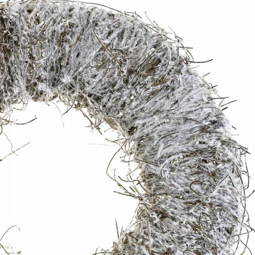 Floristik24 Ozdobný věnec přírodní, vinný věnec, přírodní věnec Ø45cm zasněžený