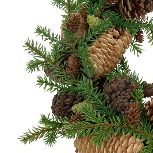 Floristik24 Ozdobný věnec jedle se šiškami zelený Ø25cm