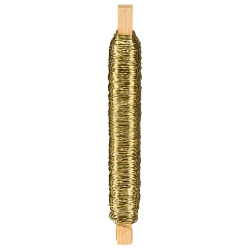 Ozdobný smaltovaný drát omotávací drát zlatý 0,50mm 50m 100g