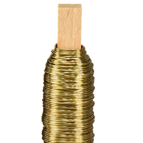 položky Ozdobný smaltovaný drát omotávací drát zlatý 0,50mm 50m 100g