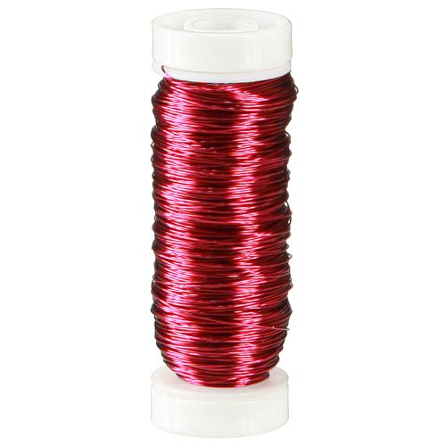 Floristik24 Ozdobný smaltovaný drát Ø0,30mm 30g/50m růžový