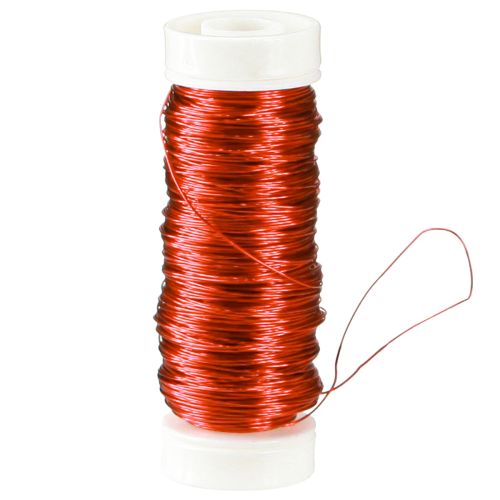 položky Deko drát Ø0,30mm 30g/50m červený
