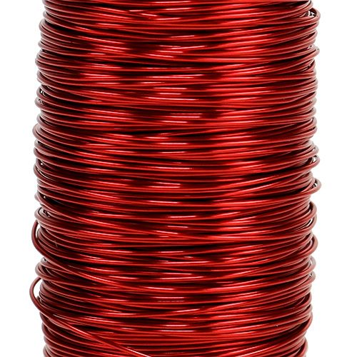 položky Ozdobný smaltovaný drát červený Ø0,50mm 50m 100g