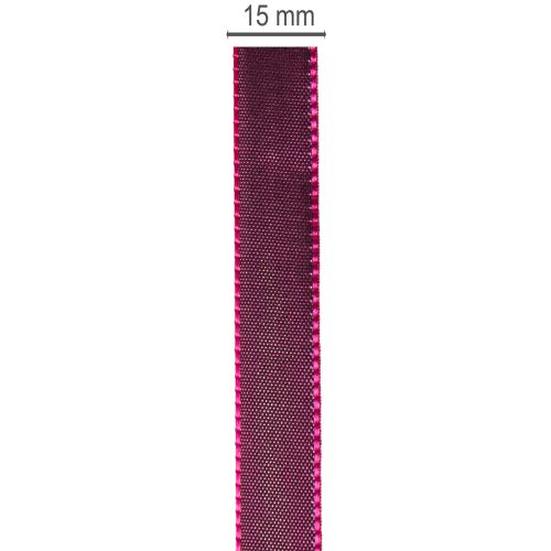 Úzká taftová dárková stuha pro kreativní dekorace, šířka 15 mm, délka 50 m | Floristik24.cz