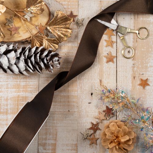 Široká taftová dárková stuha, elegantní a lesklá, 40 mm x 50 m | Floristik24.cz