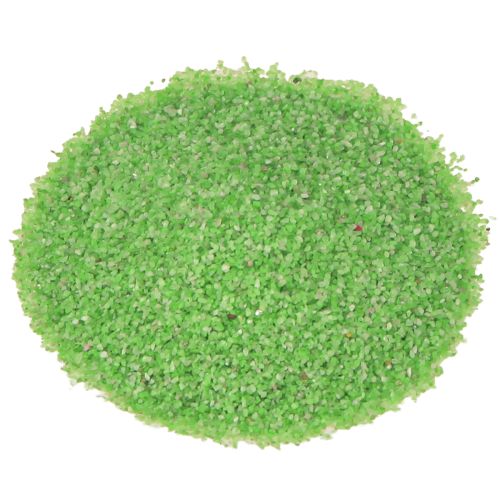 Floristik24 Dekorativní písek zelený neonový písek barevný písek 0,5 mm neonovo zelený 1kg