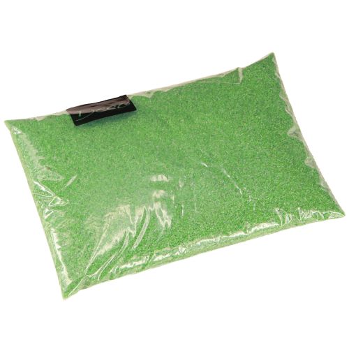 položky Dekorativní písek zelený neonový písek barevný písek 0,5 mm neonovo zelený 1kg
