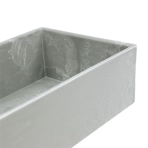 položky Dekorativní miska čtvercová šedá 32cm x 10,5cm V5cm