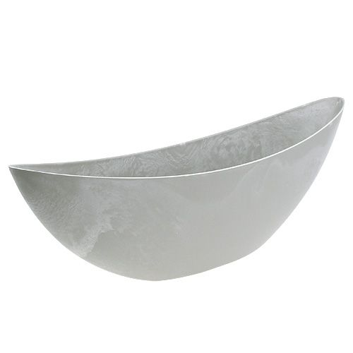Floristik24 Dekorační miska světle šedá 55,5cm x 14cm H17,5cm 1 kus