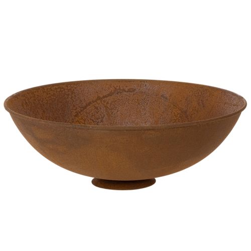 Dekorativní kovová miska, rezavá, vintage dekorace, Ø34cm V12cm Floristik24 | Floristik24.cz