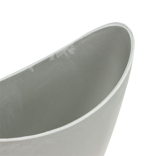 položky Dekorační miska plastová šedá 20cm x 9cm H11,5cm 1 kus