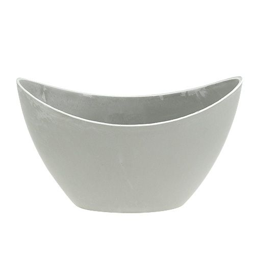 položky Dekorační miska plastová šedá 20cm x 9cm H11,5cm 1 kus