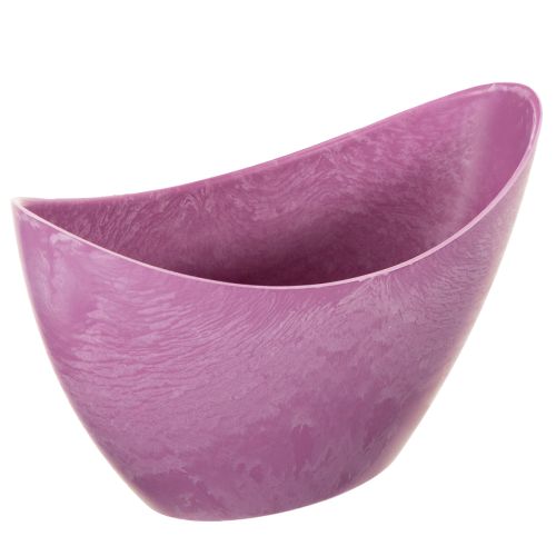 Dekorativní miska plastová růžová 20cm x 9cm V11,5cm 1 kus nakoupit | Floristik24.cz
