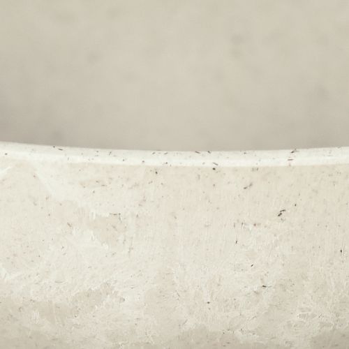 Floristik24 Dekorativní miska s podstavcem plastová miska kulatá krémová Ø19cm V8cm