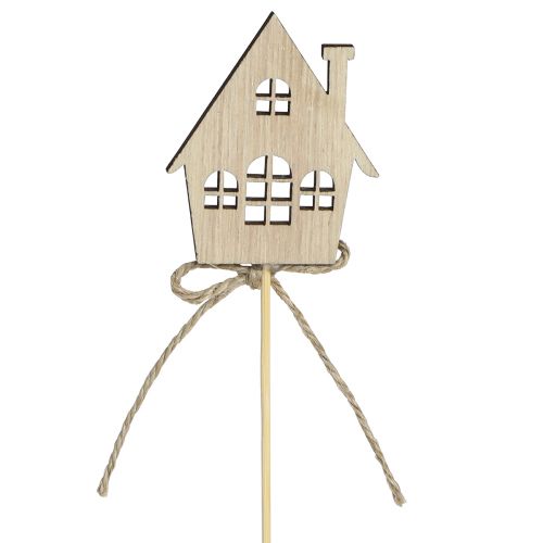 položky Dekorační špunty Vánoční dekorace domečky dřevo 4,5x5cm 12 ks