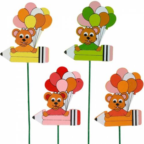 položky Deco propiska s plyšem a balónky květinová zátka letní dekorace pro děti 16 kusů