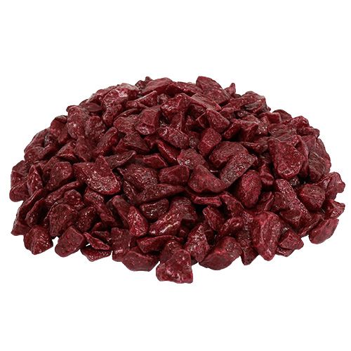 Dekorační kameny 9mm - 13mm 2kg Burgundsko