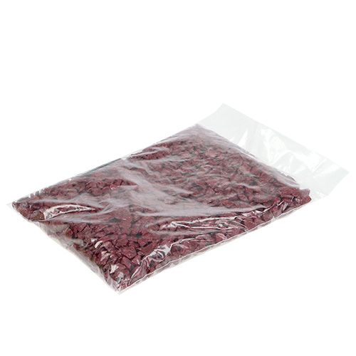 Floristik24 Dekorační kameny 9mm - 13mm 2kg Burgundsko