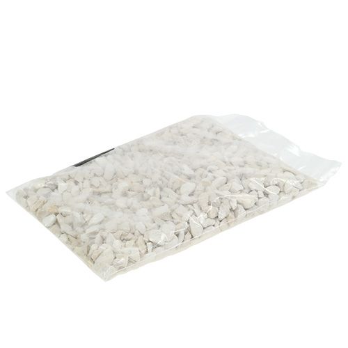 Floristik24 Dekorační kameny 9mm - 13mm 2kg krém