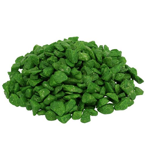 položky Dekorační kameny 9mm - 13mm zelené 2kg