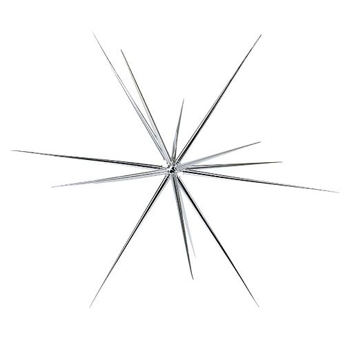 Floristik24 Ozdobná hvězda velká na zavěšení 55cm stříbrná