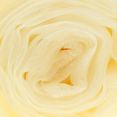 Floristik24 Dekorační látka organza krémová 150cm x 300cm