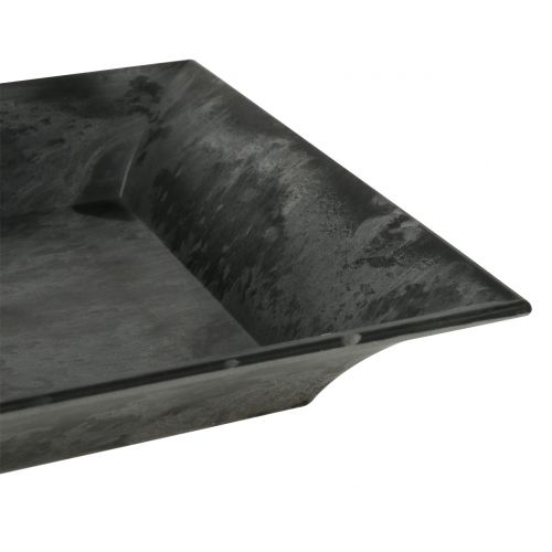 položky Dekorační tác mramorovaný antracit 36x17cm 6ks