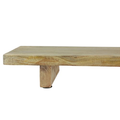položky Dekorativní dřevěný podnos s podstavcem z mangového dřeva 80x6x27,5cm