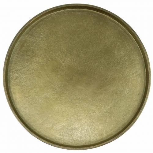 Floristik24 Dekorativní talíř hliněný Ø30cm zlatý