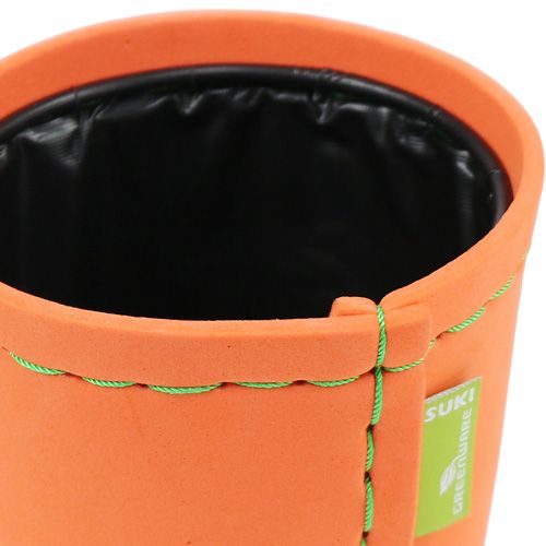 Floristik24 Dekorační květináč "Suki" oranžový Ø12,5cm V12,5cm, 1ks