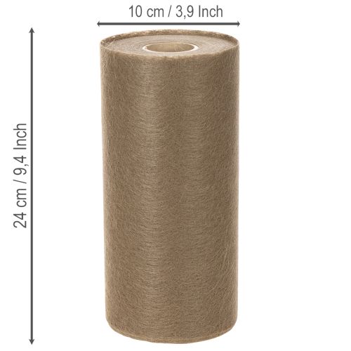 Netkaná role na stolní dekorace 24 cm x 25 m v hnědé barvě pro slavnostní stoly | Floristik24.cz