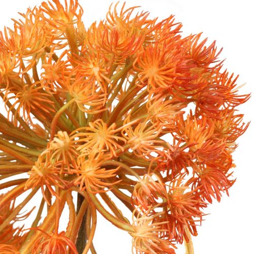 položky Deco větev umělá větev podzimní dekorace 2 květenství oranžová 82cm