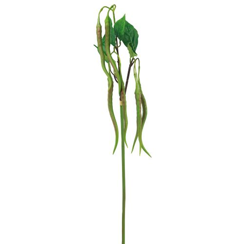 položky Ozdobná větvička chilli větev umělá rostlina feferonky zelená červená 78cm